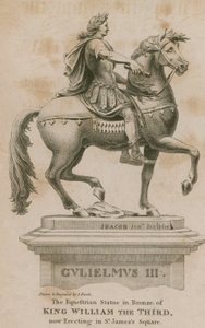Statue af kong William den Tredje, der nu er opført på St James