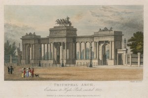 Triumfbue, indgangen til Hyde Park Corner, London, opført 1827