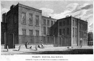 Wards House, Hackney, London, 1805. af Samuel Rawle