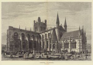 Chester Cathedral (gravering) af Samuel Read