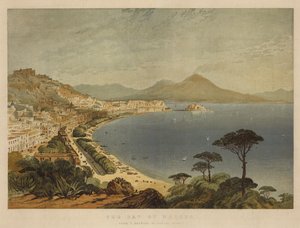 Napoli-bugten (chromolitho)