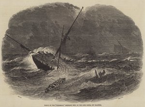 Vraget af det floridiske emigrantskib på Long Sands ud for Harwich af Samuel Read