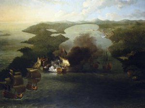 Spaniens kolonikrige: indtagelse af Porto Bello (eller Puerto Bello) (Argentina), 21. november af Samuel Scott