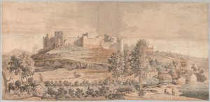Ludlow Castle af Samuel Scott