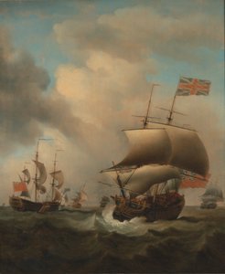 Forsendelse i et uroligt hav af Samuel Scott