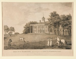 Mount Vernon, sæde for den afdøde genl. Washington af Samuel Seymour