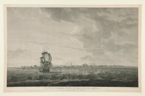 Udsigt over Charles-town, hovedstaden i South Carolina af Samuel Smith