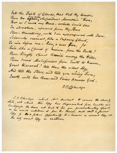 Hymn before Sunrise in the Vale of Chamouny, første gang trykt i 1802. af Samuel Taylor Coleridge