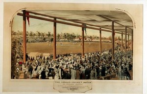The Grand Cricket Match: All England Eleven mod The Twenty Two of New South Wales