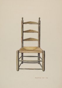 Pennsylvania Ladder Back Chair af Samuel W. Ford