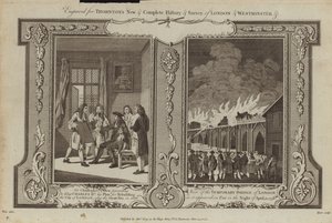 Londons brande i 1666 og 1758 af Samuel Wale