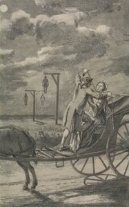 Murder in the Carriage (sandsynligvis et design til Tyburn Chronicle) af Samuel Wale