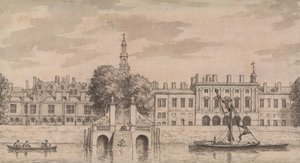 Old Somerset House af Samuel Wale