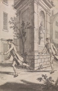 The Pursuit (sandsynligvis et design til Tyburn Chronicle) af Samuel Wale
