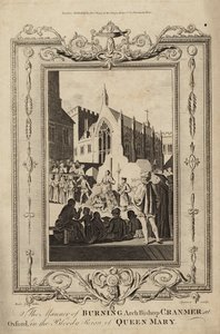 Måden at afbrænde ærkebiskop Cranmer i Oxford af Samuel Wale