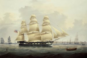 En britisk købmand ud for sydkysten