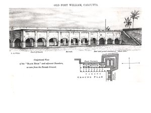 Old Fort William, Calcutta, med en formodet udsigt over 