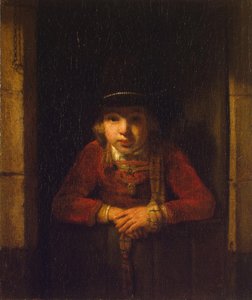 Dreng kigger gennem vinduet, ca. 1647