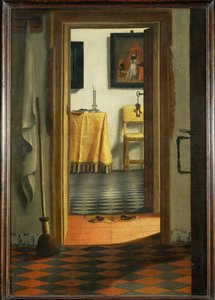 Les pantoufles - Tøflerne ... af Samuel van Hoogstraten