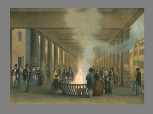 Sprudelen i Carlsbad, 1800-tallet. af Sandman