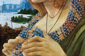 Allegorisk portræt af en kvinde Simonetta Vespucci. Detalje, 1480-1490 af Sandro Botticelli