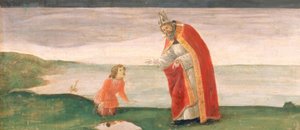 Saint Augustine og drengen på stranden af Sandro Botticelli