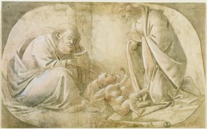 Den hellige familie af Sandro Botticelli
