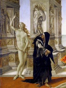 Bagtalen, detaljen af Sandro Botticelli