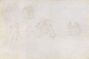 Illustration til den guddommelige komedie af Dante Alighieri Purgatorio 17, 1480-1490 af Sandro Botticelli