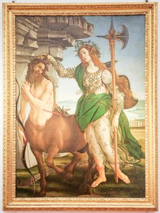 Italiensk: Pallas og kentauren Pallas og kentauren af Sandro Botticelli