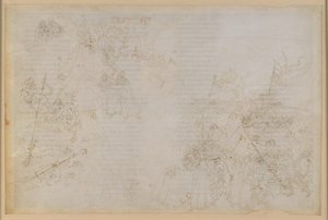 La Divina Commedia, Inferno XXI. Vergil og Dante i helvedets ottende kreds (Malebolge), 5. bolgia: Straffen for korrupte embedsmænd; Ledsagelsen af djævlene af Sandro Botticelli