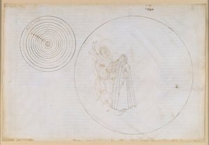 La Divina Commedia, Paradiso II. Beatrice forklarer Dante om paradiset af Sandro Botticelli