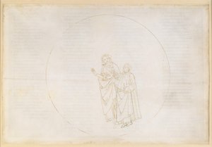 La Divina Commedia, Paradiso IX. Den tredje planetsfære (Venus’ himmel): Cunizza d’Romano og Folquet fra Marseille forklarer Dante om deres stjernes natur af Sandro Botticelli