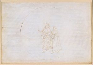 La Divina Commedia, Paradiso XIII. Den fjerde planetsfære (solhimlen): Thomas af Aquino forklarer Dante princippet om den guddommelige kærlighed og treenigheden af Sandro Botticelli