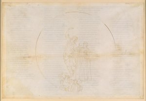 La Divina Commedia, Paradiso XIV. Den fjerde planetsfære (solhimlen): Salomo fortæller Dante om legemets forherligelse efter opstandelsen; opstigning til Mars’ sfære; et syn af Kristus af Sandro Botticelli