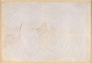 La Divina Commedia, Paradiso XI. Den fjerde planetsfære (solhimlen): Thomas af Aquino roser foran Dante Frans af Assisis virke og beklager verdsliggørelsen af sin egen orden, dominikanerne af Sandro Botticelli