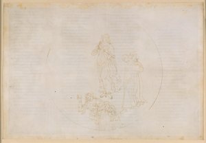 La Divina Commedia, Paradiso XVIII. Den femte planetsfære (Mars’ himmel): Cacciaguida nævner de salige, der kæmpede for troen – overgang til Jupiters sfære af Sandro Botticelli