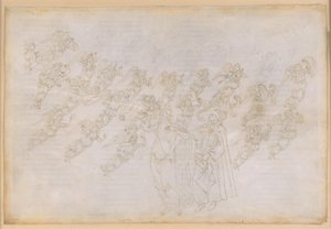 La Divina Commedia, Paradiso XXIX. Den niende sfære (Krystalhimlen eller Primum Mobile): Beatrice underviser Dante om englenes skabelse og væsen af Sandro Botticelli