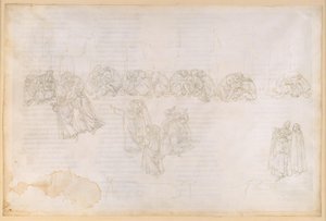 La Divina Commedia, Purgatorio XIII. Purgatoriets anden ring: Bod for misundelse og skadefryd; samtale med Sapia Salvani af Sandro Botticelli