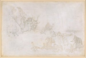 La Divina Commedia, Purgatorio XII. Purgatoriets første ring: Billeder af straffen for hovmod; Englen foran trappen til den anden ring af Sandro Botticelli