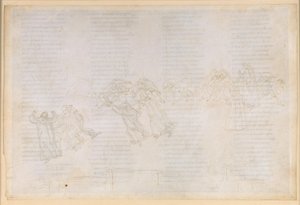 La Divina Commedia, Purgatorio XIV. Purgatoriets anden ring: Bod for misundelse og skadefryd; samtale mellem Guido del Duca og Rinieri da Calboli af Sandro Botticelli