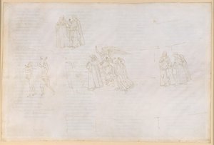 La Divina Commedia, Purgatorio XVII. Opstigningen til den fjerde ring i Purgatoriet: Vergil forklarer Dante om Purgatoriet af Sandro Botticelli