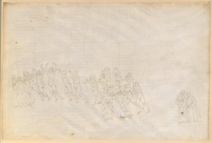 La Divina Commedia, Purgatorio XVI. Purgatoriets tredje ring: De hidsiges bod; Dantes samtale med Marco Lombardo af Sandro Botticelli