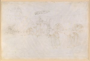La Divina Commedia, Purgatorio XV. Opstigningen til den tredje ring i Purgatoriet: Englen foran trappen; Dantes visioner om mildhed af Sandro Botticelli