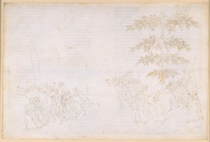 La Divina Commedia, Purgatorio XXIII. Purgatoriets sjette ring: De glubske menneskers bod; mødet med Forese Donati af Sandro Botticelli