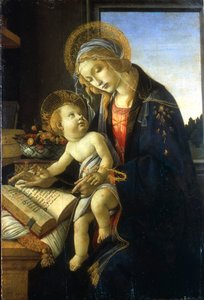 Madonna og barn Madonna af bogen, 1483. af Sandro Botticelli