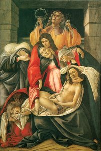 Klagesangen over den døde Kristus af Sandro Botticelli