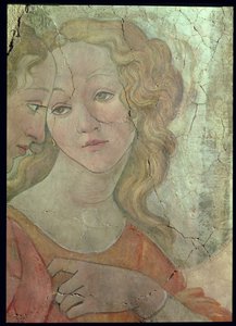 Venus og de tre nåder, der tilbyder gaver til en ung pige, detalje af en af nådegaverne, ca. 1483 freskodetalje fra 33760, se også 93891-2, 93894