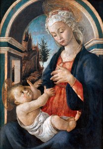 Jomfru og barn, c1444-1510 af Sandro Botticelli