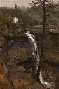 Kauterskill Falls af Sanford Robinson Gifford